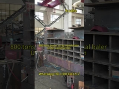 Μηχανή για την επεξεργασία απορριμμάτων από χάλυβα, με ισχύ 800 τόνων, βαριά μηχανή για την επεξεργασία απορριμμάτων